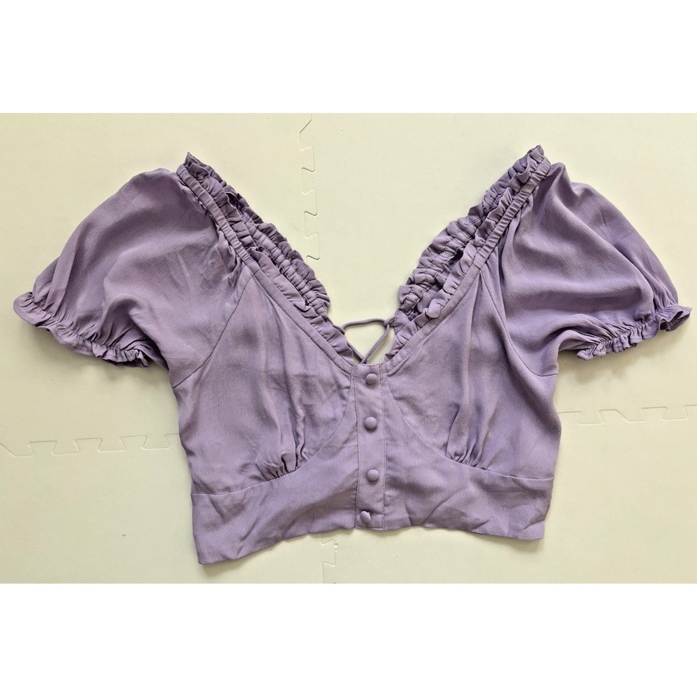 NWT COTTON ON Milkmaid Coquette Boho Ren Faire Top Festival Tie Back - Size S